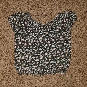 Crop Floral Shirt